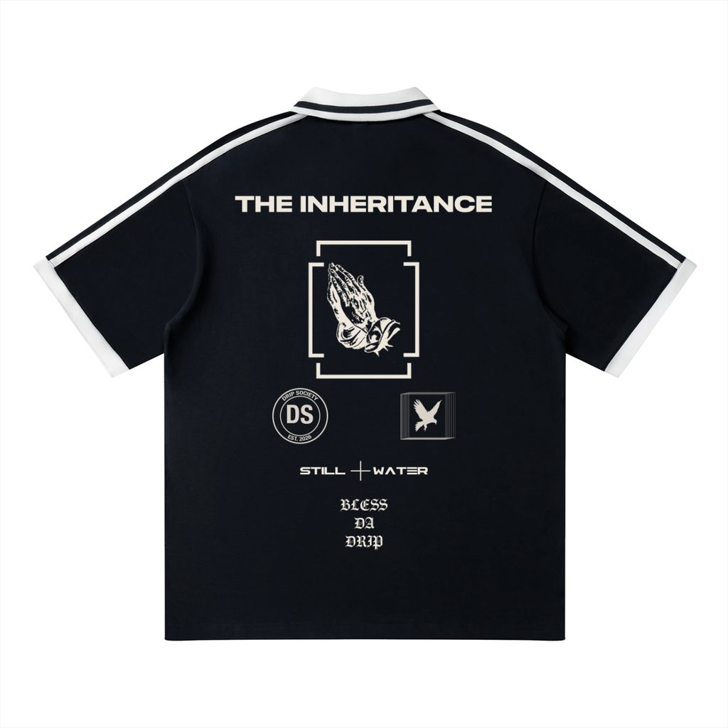 Unisex Contrast Piping Polo Shirt