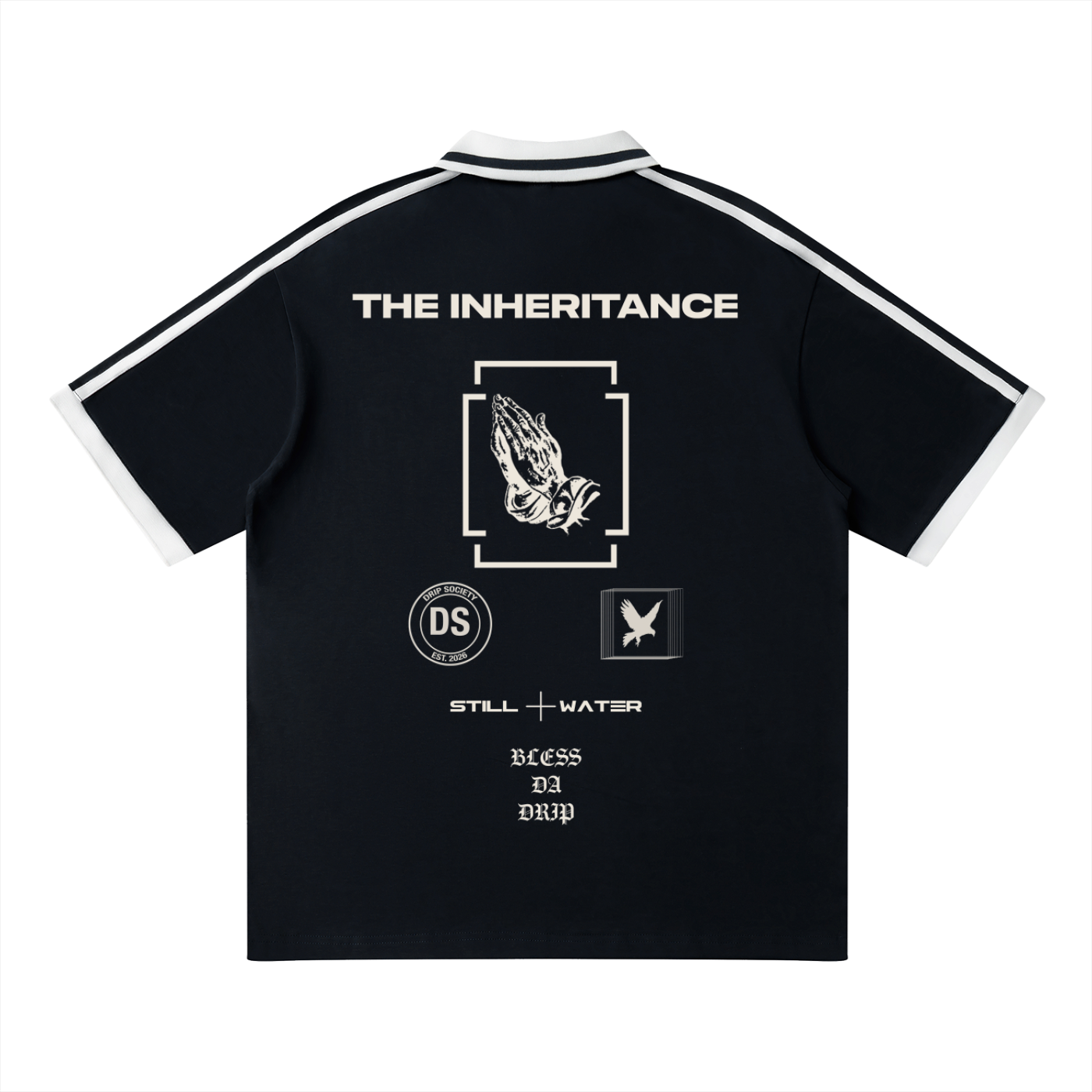 Unisex Contrast Piping Polo Shirt