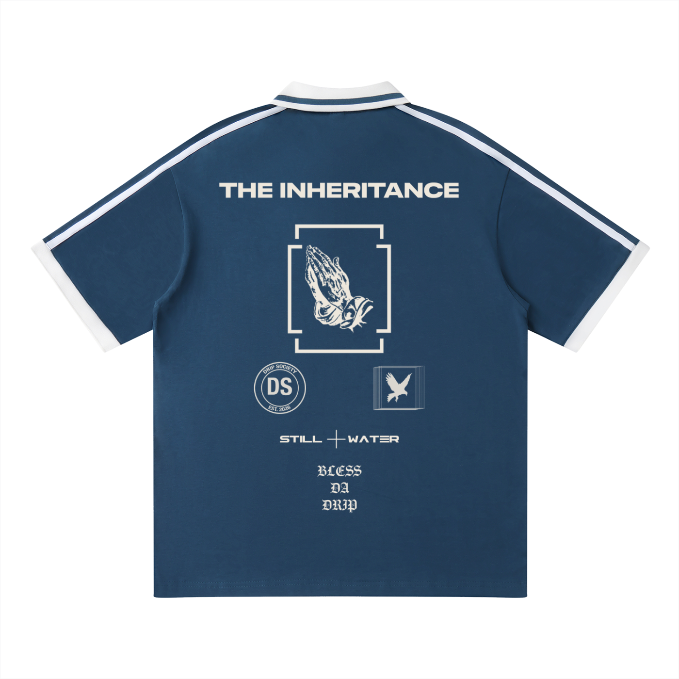 Unisex Contrast Piping Polo Shirt