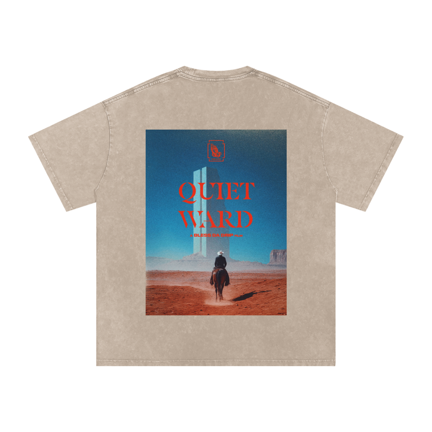 Quiet Ward Edition: V1 Snow Washed Oversized Cotton T-Shirt